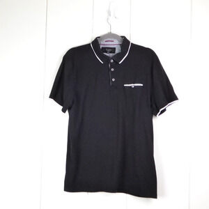 Ted Baker Shirt Mens SZ 6 US XXL Short Sleeve Polo Preppy Business Casual Office